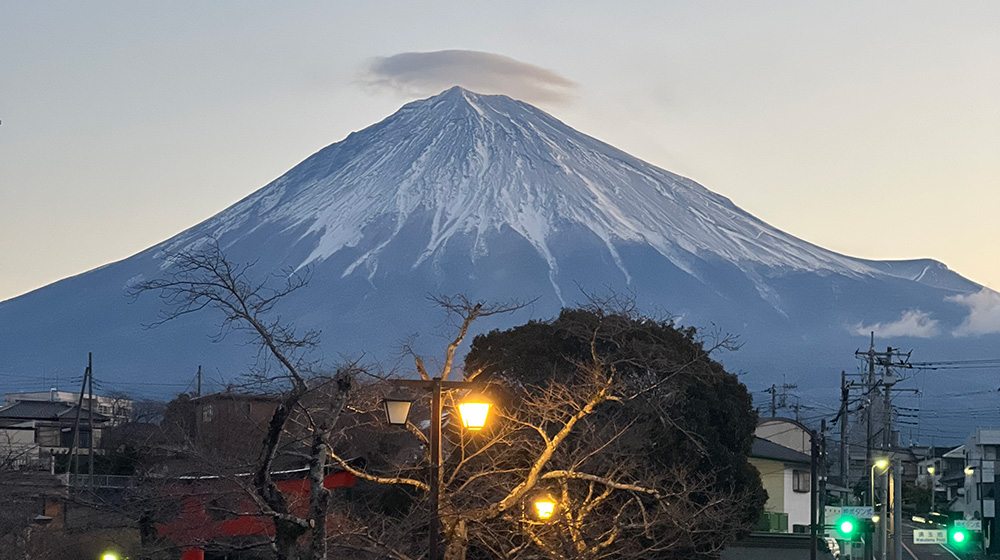 富士山を見に寄り道を