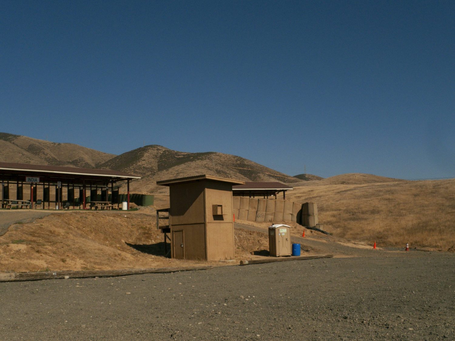 At the gun range
